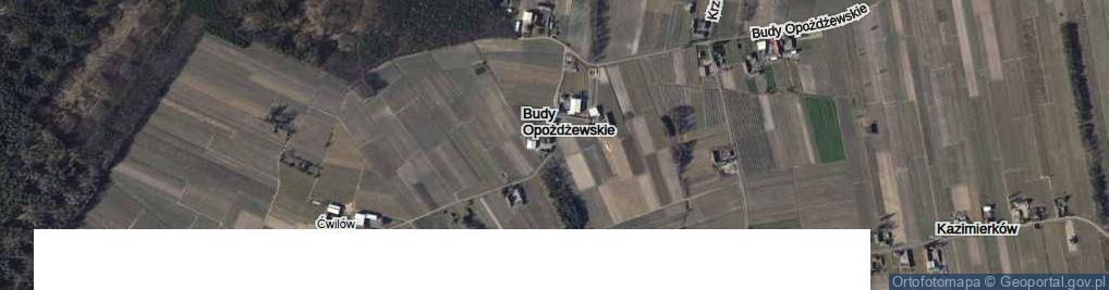 Zdjęcie satelitarne Budy Opożdżewskie ul.